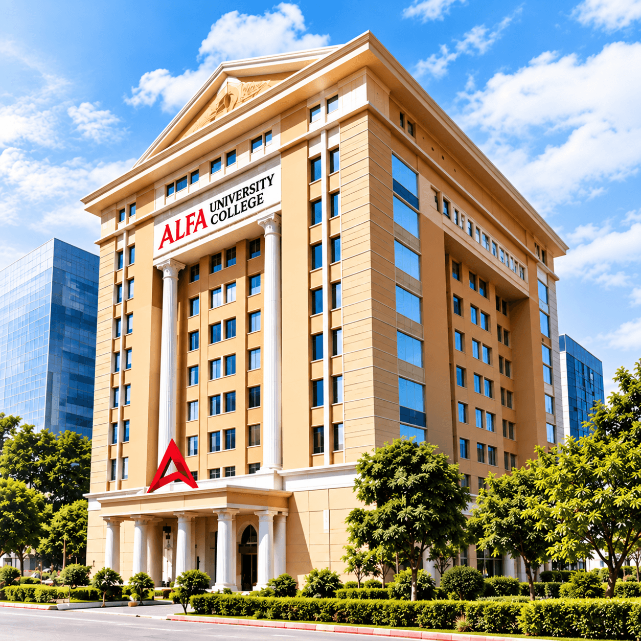ALFA University College university banner