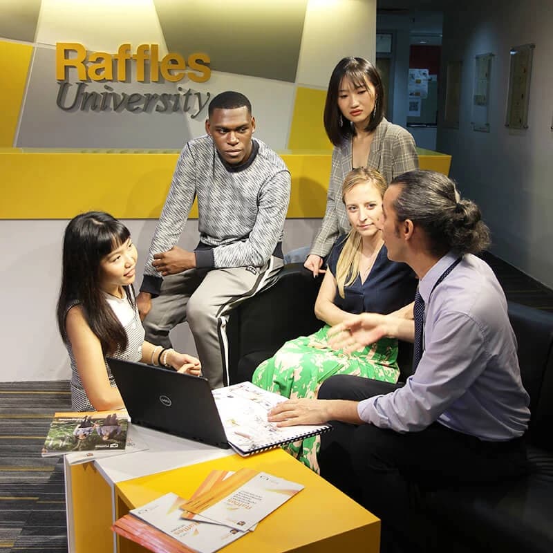 Raffles University university banner