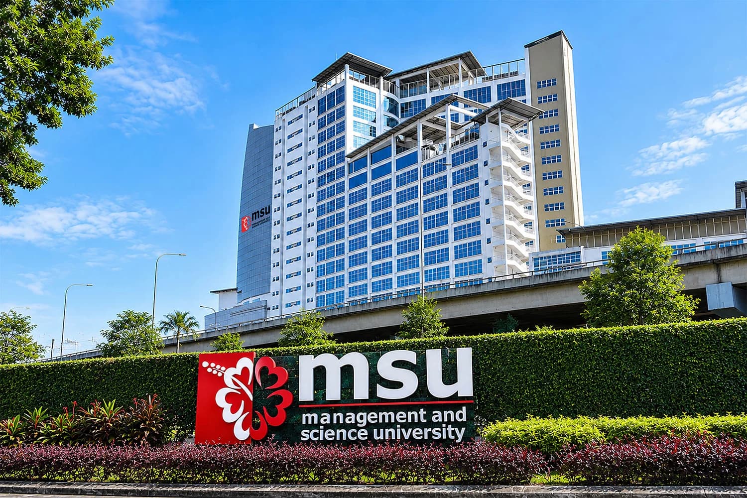 Management and Science University university banner